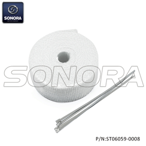 EXHAUST TAPE-WHITE 1.5mmX50mmX10m（P/N:ST06059-0008） Top Quality 