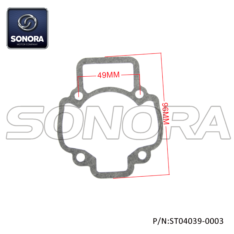 Cylinder base gasket Piaggio 50 2T (P/N: ST04039-0003) Top Quality