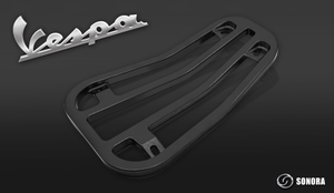  Premium quality CNC Luggage rack for Vespa Sprint Primavera black (P/N:ST06042-0078) Top Quality