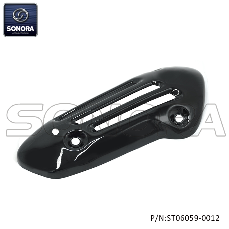 Heat shield protector Vespa Primavera Sprint gloss black (P/N:ST06059-0012) Top Quality